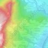 Mapa topográfico Le Villard, altitud, relieve