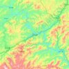Mapa topográfico Jianhe, altitud, relieve