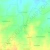 Mapa topográfico Sengal, altitud, relieve