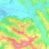 Mapa topográfico Bellecave, altitud, relieve