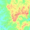 Mapa topográfico Calaocan, altitud, relieve