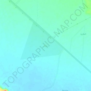 Mapa topográfico Samhan, altitud, relieve