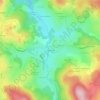 Mapa topográfico Pontchareau, altitud, relieve