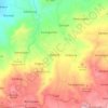Mapa topográfico Bojong, altitud, relieve