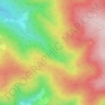 Mapa topográfico Kasselgrund, altitud, relieve