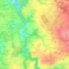 Mapa topográfico La Bouétardais, altitud, relieve