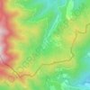 Mapa topográfico Las Illas, altitud, relieve