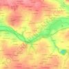 Mapa topográfico La Prioulais, altitud, relieve