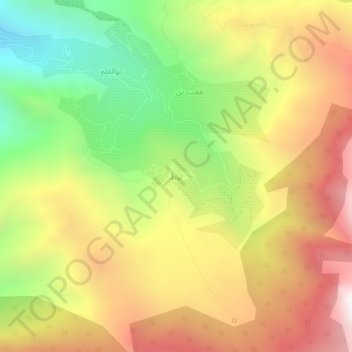 Mapa topográfico Loot, altitud, relieve