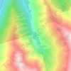 Mapa topográfico Pradières d'En Bas, altitud, relieve