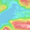 Mapa topográfico Mo i Rana, altitud, relieve