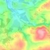 Mapa topográfico Kerever, altitud, relieve