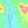 Mapa topográfico Xiaoping'ancun, altitud, relieve