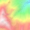 Mapa topográfico خدابره, altitud, relieve