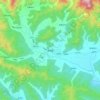 Mapa topográfico Bohai, altitud, relieve