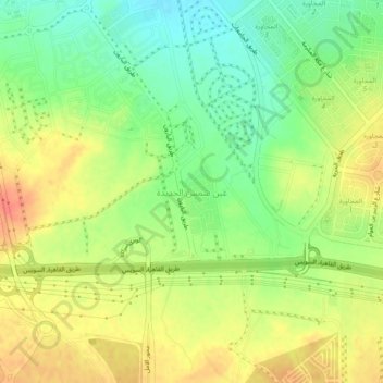 Mapa topográfico New Heliopolis, altitud, relieve