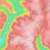 Mapa topográfico Aussinange, altitud, relieve