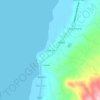 Mapa topográfico Moto Sur, altitud, relieve