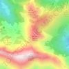 Mapa topográfico Monte Grosso, altitud, relieve