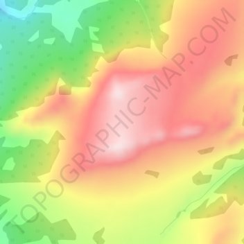 Mapa topográfico Red Range, altitud, relieve