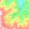 Mapa topográfico Pampamarca, altitud, relieve