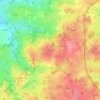 Mapa topográfico Beautribeau, altitud, relieve