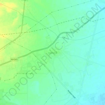 Mapa topográfico Varsamedi, altitud, relieve