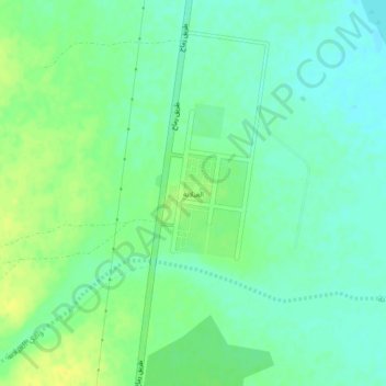 Mapa topográfico Al Ghaylanah, altitud, relieve