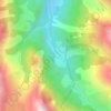 Mapa topográfico La Roche Écroulée, altitud, relieve