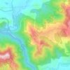 Mapa topográfico Akaoudj, altitud, relieve