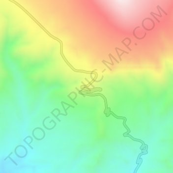 Mapa topográfico Zanda Earth Forest, altitud, relieve