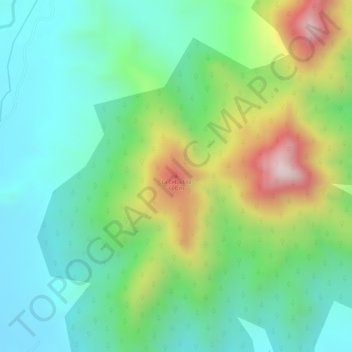 Mapa topográfico La Cebadilla, altitud, relieve