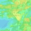 Mapa topográfico Cranberry Portage, altitud, relieve