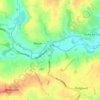 Mapa topográfico Baythorne End, altitud, relieve