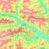 Mapa topográfico Wen, altitud, relieve