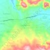 Mapa topográfico Sindangwangi, altitud, relieve