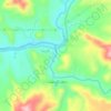 Mapa topográfico آبشار افرینه, altitud, relieve