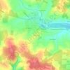 Mapa topográfico Le Breuil, altitud, relieve