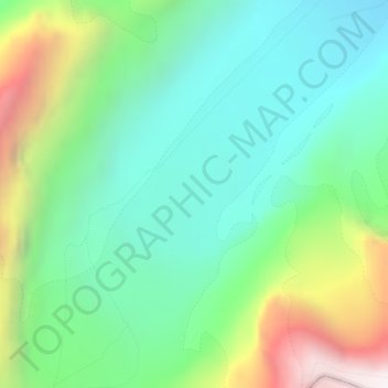 Mapa topográfico Athabasca Glacier, altitud, relieve