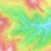Mapa topográfico La Visuela, altitud, relieve