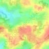 Mapa topográfico La Rouardais, altitud, relieve