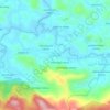 Mapa topográfico Korome, altitud, relieve