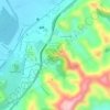 Mapa topográfico Mirantedo Cruzeiro, altitud, relieve
