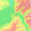 Mapa topográfico Бердск, altitud, relieve