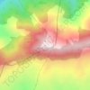 Mapa topográfico Adrar Tababort, altitud, relieve