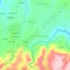 Mapa topográfico Pujut, altitud, relieve