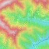 Mapa topográfico Trogoni, altitud, relieve