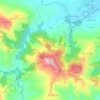 Mapa topográfico Pedrosa, altitud, relieve