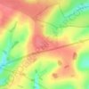 Mapa topográfico Yarnbury, altitud, relieve