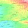 Mapa topográfico Kejobong, altitud, relieve